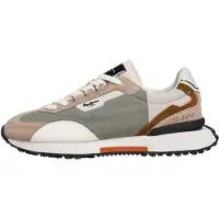 Pepe Jeans for man. PMS600023 Trainers Archer Block beige (46), Fabric, Flat, Laces, Casual