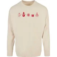 Merchcode Christmas Elements Langarmet T-skjorte