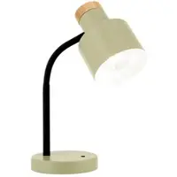 Orion Bordlampe Gili, lysegrønn, stål, høyde 35 cm, E27