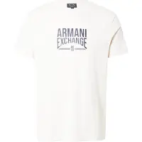 Armani Exchange for man. XM002452AF10334U1074 T-shirt Slim Cream white (XL), Casual, Cotton, Short sleeve