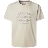 Pepe Jeans for man. PM5010314 Gon T-shirt off-white (S), Casual, Cotton, Short sleeve