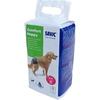 Savic Comfort Nappy T4 40-58 Cm Engangsbleie For Hund 12 Enheter