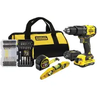 Stanley Bore-/skrutrekkersett med tilbehør SFMCK101D1S (SFMCK101D1S-QW)