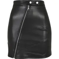 Urban Classics Synthetic Leather Biker Kort Skjørt