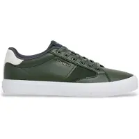 Hackett London for man. HMS200065 Blake Venture Green Leather Sneakers (40), Flat, Laces, Casual