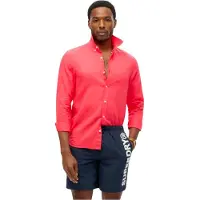 Superdry for man. M3010248A 43.2 cm swimming costume with sporty graphics (S), Beachwear, Polyester, Navy