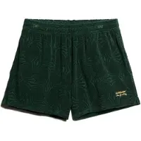 Superdry for woman. W7110459A Country Club curly knit shorts green (36), Casual, Cotton