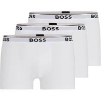 BOSS Korte Boksershorts Power 3-Pack 100 Hvit Størrelse