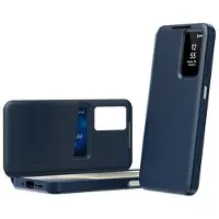 Mtp Products Samsung Galaxy A37 Smart Clear View Flip-etui med kortspor - Safir