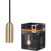 Osram hengelampe VINTAGE 1906 ROUND, gull, metall, Ø 10 cm
