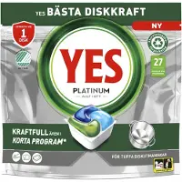 Yes Platinum All in One Maskinoppvask 27 stk.