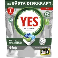Yes Platinum All in One Maskinoppvask 38 stk.