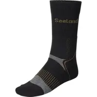 Seeland Field Coolmax-Sokk - 2-Pakning Herre Black/Dark Grey, 35-38