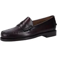 Sebago for man. 7000300 Classic Dan Leather Loafers burgundy brown (40), Flat, 1 to 3 cm, None, Casual, Party
