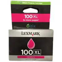 Lexmark Blekkpatron magenta No 100XL, High Yield - 600 sider
