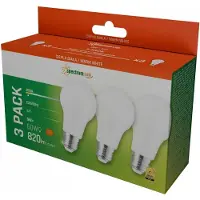Spectrum LED 3-pakke E27 LED-lys 9W 3000K 820 lumen