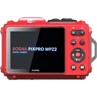 Kodak PIXPRO WPZ2, 16,76 MP, 4608 x 3456 piksler, BSI CMOS, 4x, Full HD, Rød