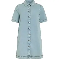 Vila Vinus Kort Denimkjole