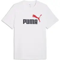 Puma Graphics No. 1 Logo Tee Men, Clothing, White/Red, L