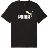 Puma Graphics No. 1 Logo Tee Men, Clothing, Black/Apple Spritz, S