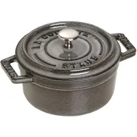 Staub Jern Mini Rund Støpejernsgryte 250 Ml