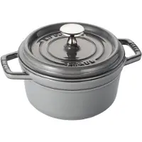 Staub Cocotte, Enkel panne, Grå, Støpejern, 1,4 l, 1 stykker, 16 cm