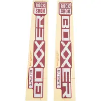RockShox 27/29 Ultimate 38 Mm D1+ 2024+ Boxxer Electric Red Klistremerkesett