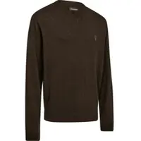 Deerhunter Harrington V-neck Knit Brown melange 4XL