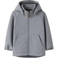 Name it Softshell Jakke m. Fleece - Magi - NmmAlfa08 - Light Blå - - 6 år (116) - Softshell