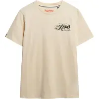 Superdry for man. M1012241A Lofi beige T-shirt (XL), Casual, Cotton, Short sleeve