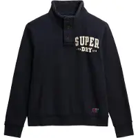 Superdry for man. M2014013A Vintage Athletic Half navy jumper (M), Casual, Cotton