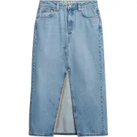 Superdry Denim Split Lang Skjørt