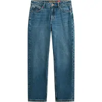 Superdry for woman. W7011166A Jeans Rise Straight blue (32/30), Casual, Cotton, Denim
