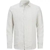Jack & Jones Parker Linen Stripe Skjorte Med Lange Ermer