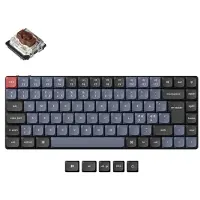 Keychron K3 Pro QMK/VIA Wireless - Gateron Low Profile Brown - Gamingtastatur - Uten numpad - Nordisk - Svart