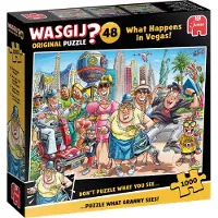Wasgij Original 48-det Som Skjer I Vegas! () Puslespill 1000 Stykker