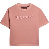 Superdry Emb Core Logo Boxy Loose Kortarmet T-skjorte