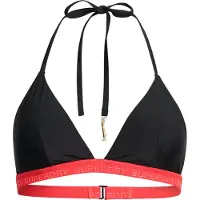 Superdry for woman. W3010394A Stretch triangle bikini top black (S), Beachwear, Recycled Polister, Sustainable