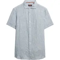 Superdry Vacation Linen Kortarmet Skjorte