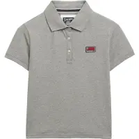 Superdry for woman. W6012049A Polo Ath Essential Graphic grey (M), Casual, Cotton, Short sleeve