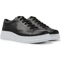 Camper for woman. K200508-043 Runner Up leather shoes black (36), Flat, Laces, Casual