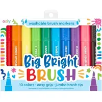 Ooly Jumbo Tusher - Big Bright Brush - 10 stk. - Flerfarget - - OneSize - Tusj
