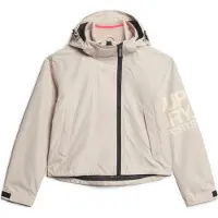 Superdry for woman. W5011655A Embroidered windbreaker SD beige (M), Casual, Polyester, Long sleeve