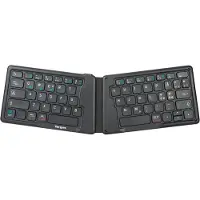 Targus AKF003NO sammenleggbart Bluetooth-tastatur til nettbrett, Nordisk, svart