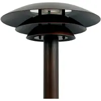 Dyberg Larsen veilampe DL25, kobberfarget, IP44, stål