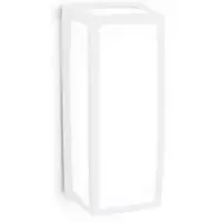 Orion Hvit, utendørs LED-vegglampe Bob i aluminium, IP54