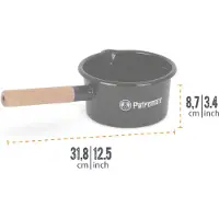 Petromax Enamel Pande, panne, svart