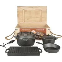 Esschert Design FF240, Frying set, Sort, Støpejern, Stål, 11,8 kg, 13 kg, 7 stykker