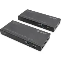 Digitus HDBadeT HDMI KVM Extender 150m/4K/60Hz/USB 2.0/PoC/IR/svart