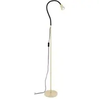 Orion Gulvlampe Dotty, khaki, høyde 145 cm, fleksibel arm, GU10